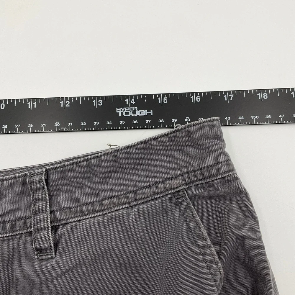 The North Face Pants Grey Canvas Straight Leg 34 Gorpcore Outdoor Utility Rugged